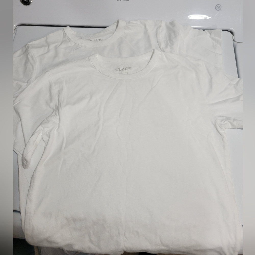 Children's Place NEW White Shirts Sz 7/8